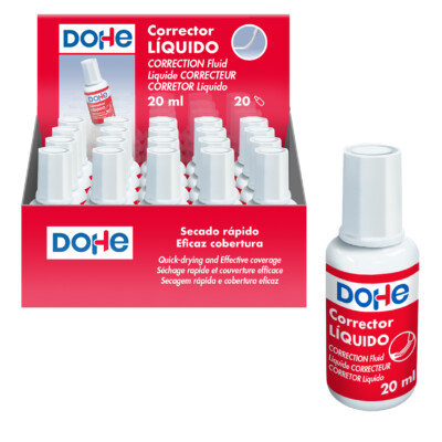 Dohe - Expositor de Corrector líquido pincel, bote 20 ml - 20 uds.