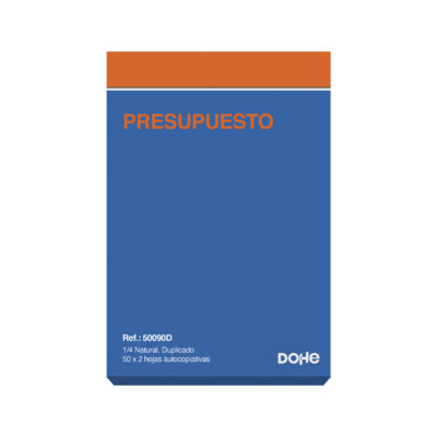 Dohe - Talonario Presupuestos - Cuarto natural  - Duplicado