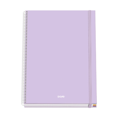 Dohe - Cuaderno A4 Espiral Tapa Dura - Color Morado - Colección Serenity