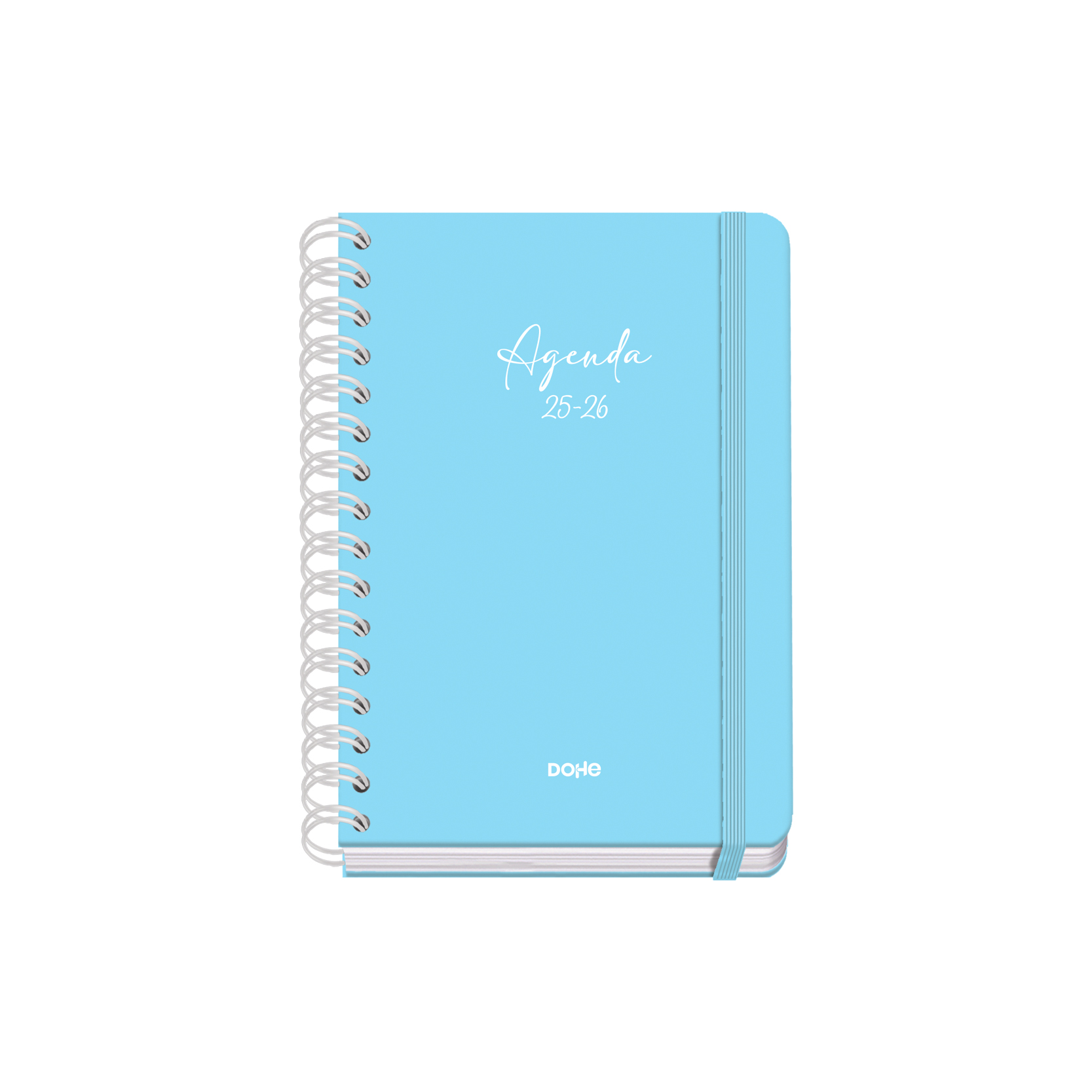 Dohe - Agenda Académica 2025-2026 - Semana Vista - Tamaño A5 - Color Azul - Colección Serenity