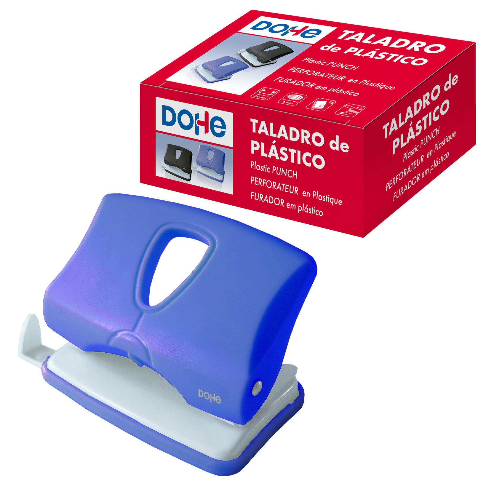 Dohe - Taladro Mediano Plástico Azul Liso