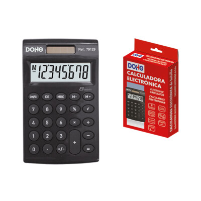 Dohe - Calculadora Negra MTL Bolsillo