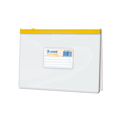 Dohe - Bolsa Zipper A5 Apaisado Expandible Amarillo