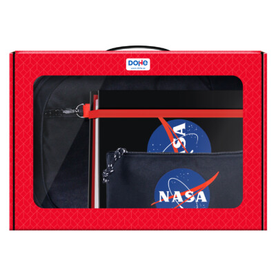 Dohe - Maletín Regalo - Mochila, Carpeta recambio y Portatodo triple - Nasa - Logo