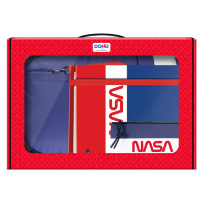 Dohe - Maletín Regalo - Mochila, Carpeta recambio y Portatodo triple - Nasa - Flag