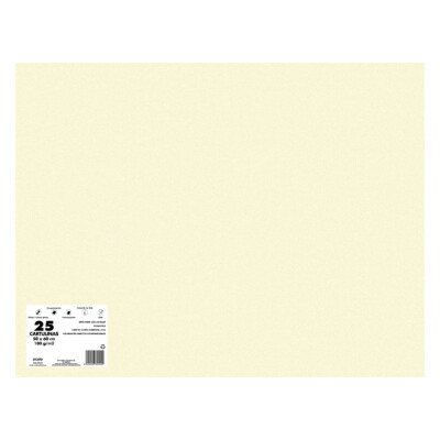 Dohe - Cartulina 25 hojas 50 x 65 Crema