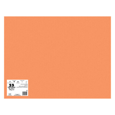 Dohe - Cartulina 25 hojas 50 x 65 Naranja