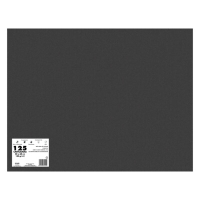 Dohe - Cartulina 125 hojas en 65 x 50 cm - Negro