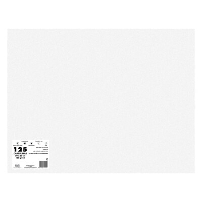 Dohe - Cartulina 125 hojas en 65 x 50 cm - Blanco
