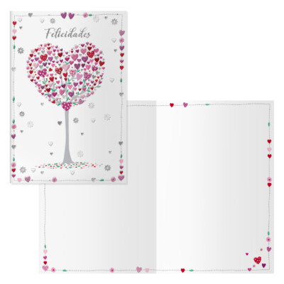 Dohe - Tarjeta de Felicitación Cumpleaños - Tamaño 11,5 x 17 cm - Modelo Árbol