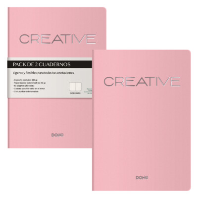 Dohe - Cuaderno Creative - Tamaño A5 - Color Rosa