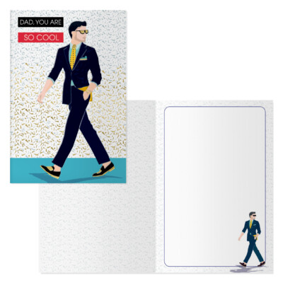 Dohe - Tarjeta de Felicitación Día del Padre - Tamaño 11,5 x 17 cm - Modelo Príncipe Azul