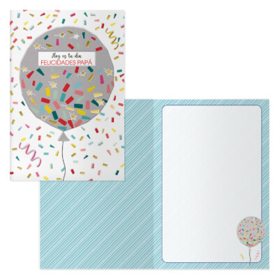 Dohe - Tarjeta de Felicitación Día del Padre - Tamaño 11,5 x 17 cm - Modelo Fiesta