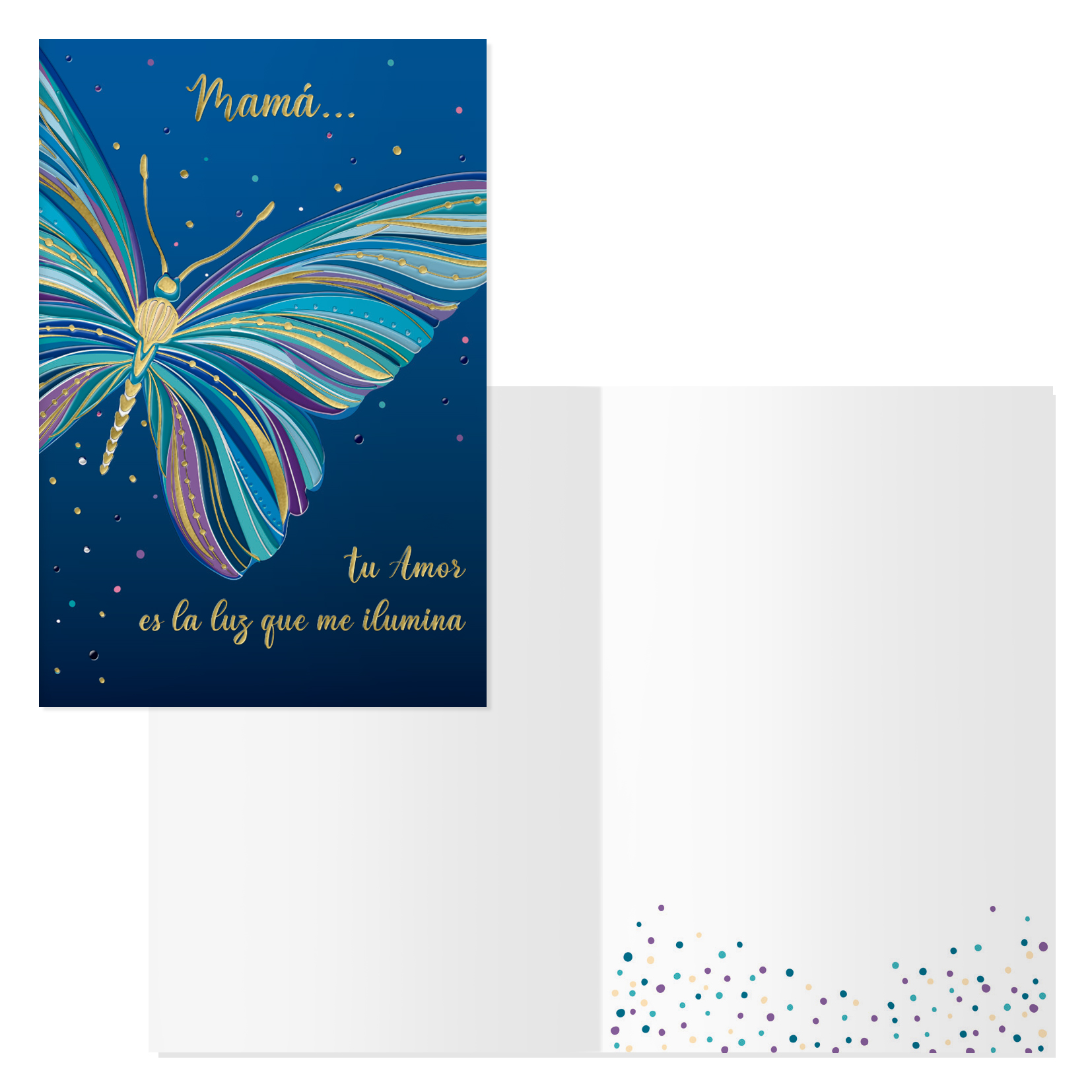 Dohe - Tarjeta de Felicitación Día de la Madre - Tamaño 11,5 x 17 cm - Modelo Butterfly