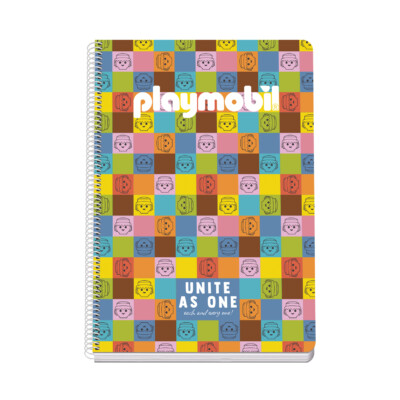 Dohe - Cuaderno Fº (Tapa rígida - interior 4 mm)  - Playmobil -Modelo Core