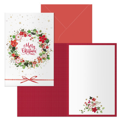 Dohe - Tarjeta de Felicitación Navidad - Tamaño 11,5 x 17 cm - Modelo Deseos