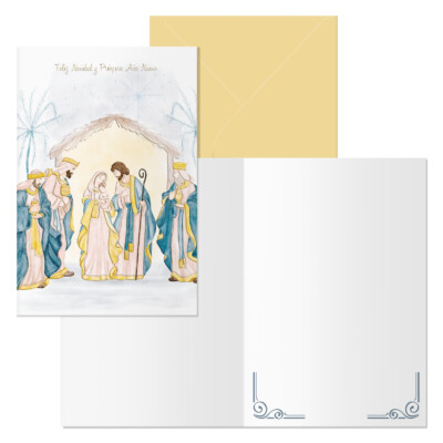 Dohe - Tarjeta de Felicitación Navidad - Tamaño 11,5 x 17 cm - Modelo Epifanía