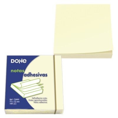 Dohe - Blocs de notas adhesivas - 75 x 75 mm - 100 hojas