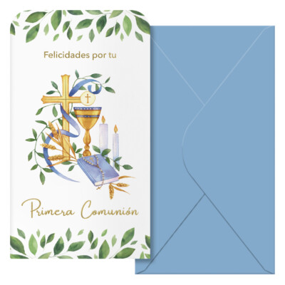 Dohe - Billetero Felicitación - Tamaño 9 x 16 cm. - Pack de 6 unidades - Modelo Hojas