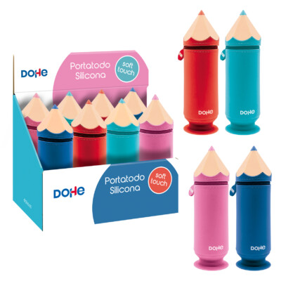 Dohe - Expositor Portatodos Silicona Lápiz 8 u. 4 modelos