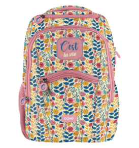 Dohe – Mochila – 3 compartimentos – Tamaños 31,5 x 40 x 11 cm – C’est la vie