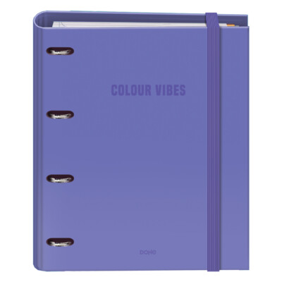 Dohe - Carpeta Recambio Anillas 35 mm - Color Morado - Colección Colour Vibes
