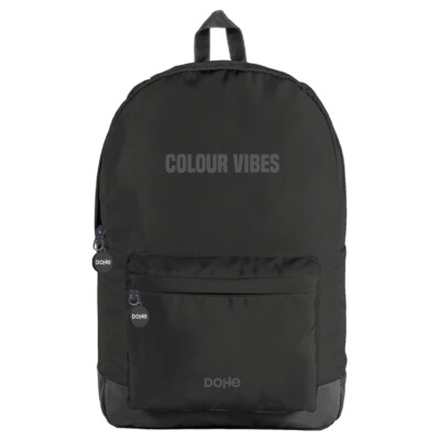 Dohe - Mochila daypack - Color Negro - Colección Colour Vibes