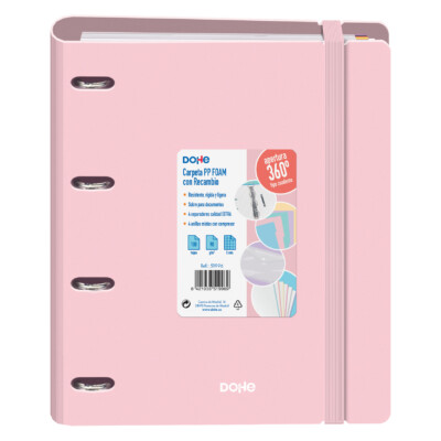 Dohe - Carpeta Polyfoam - Color Rosa - Colección Serenity