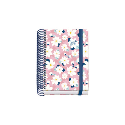 Dohe - Agenda escolar 2025-2026 - Tamaño A6 - Día Página - Modelo Camomille - Prime