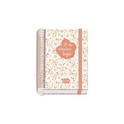 Dohe - Agenda escolar 2025-2026 - Tamaño A6 - Día Página - Modelo Bubbles - Prime