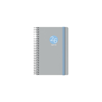 Dohe - Agenda Memphis - Semana Vista - 8,5 x 13 cm - Modelo Gris