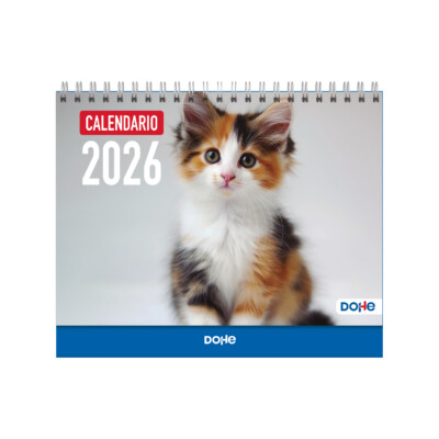 Dohe - Calendario pared - tamaño 15 x 21 cm. - Modelo Gatos