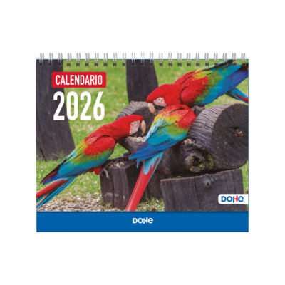 Dohe - Calendario pared - tamaño 15 x 21 cm. - Modelo Aves exóticas
