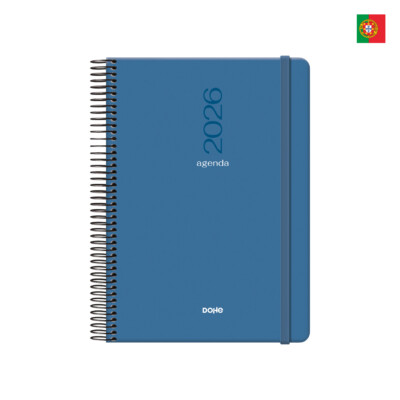 Dohe - Agenda Évora - Día página - 14 x 20 cm - Color Azul - Portugués