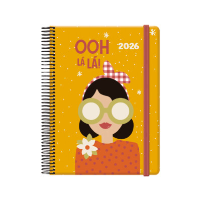 Dohe - Agenda Cute - Día Página - 15 x 21 cm - Modelo "Oh, la la"