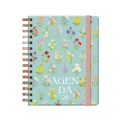 Dohe - Agenda Botanical - Semana Vista - 15 x 21 cm - Modelo Bouquet