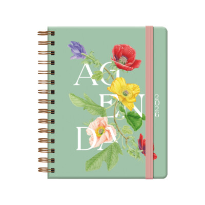 Dohe - Agenda Botanical - Semana Vista - 15 x 21 cm - Modelo Romantic