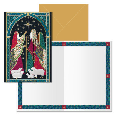 Dohe - Tarjeta de Felicitación Navidad - Tamaño 11,5 x 17 cm - Modelo Estrella