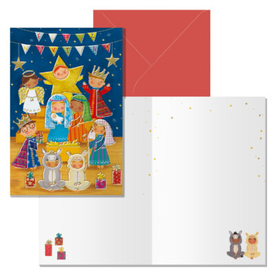 Dohe - Tarjeta de Felicitación Navidad - Tamaño 11,5 x 17 cm - Modelo Nochebuena