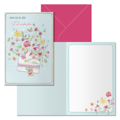 Dohe - Tarjeta de Felicitación Cumpleaños - Tamaño 11,5 x 17 cm - Modelo Deseos