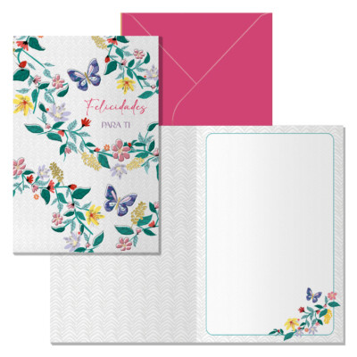 Dohe - Tarjeta de Felicitación Cumpleaños - Tamaño 11,5 x 17 cm - Modelo Brisa