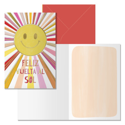 Dohe - Tarjeta de Felicitación Cumpleaños - Tamaño 11,5 x 17 cm - Modelo Globo