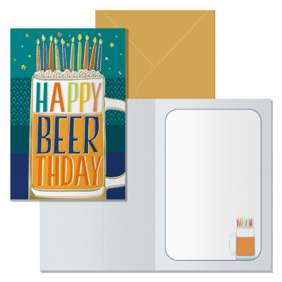 Dohe - Tarjeta de Felicitación Cumpleaños - Tamaño 11,5 x 17 cm - Modelo Jarra