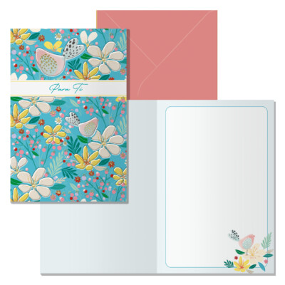 Dohe - Tarjeta de Felicitación - Tamaño 11,5 x 17 cm - Modelo Primavera