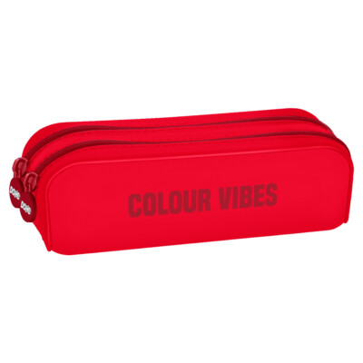 Dohe - Portatodo de silicona doble - Colour Vibes - Rojo