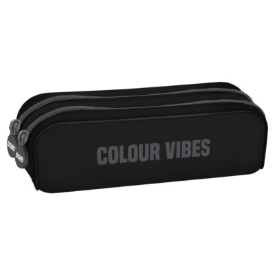 Dohe - Portatodo de silicona doble - Colour Vibes - Negro