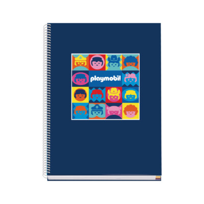Dohe - Cuaderno A4 Espiral Tapa Dura - Playmobil