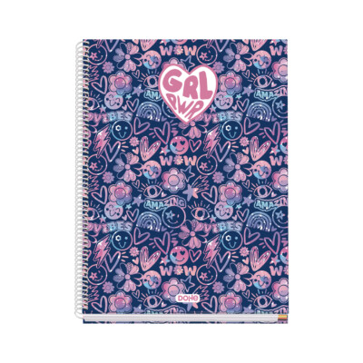 Dohe - Cuaderno A4 Espiral tapa dura - Girl Power