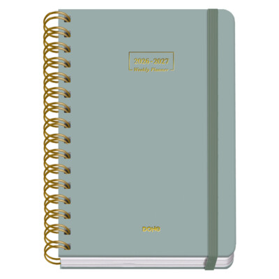Dohe - Agenda Escolar 2026-2027 - Día Página - Tamaño A5 - Color Verde - Premium