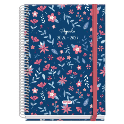 Dohe - Agenda Escolar 2026-2027 - Semana Vista - Tamaño A5 - Modelo Lovely - Prime